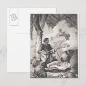 Carte Postale Fabrication de caoutchouc en Inde (Devant / Derrière)