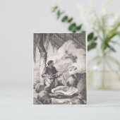 Carte Postale Fabrication de caoutchouc en Inde (Debout devant)