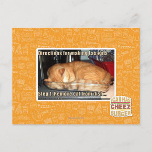 Carte Postale Fabrication de lasagnes