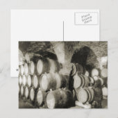 Carte Postale Fabrication de vin Fûts de vin (Devant / Derrière)