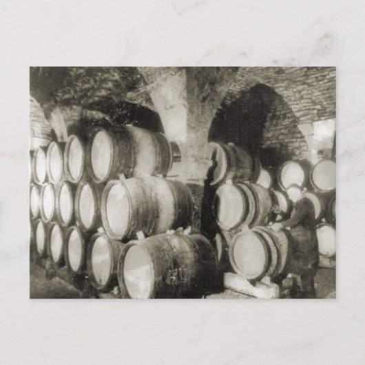 Carte Postale Fabrication de vin Fûts de vin (Devant)
