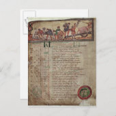 Carte Postale Fabrication et labourage, à partir d'un calendrier (Devant / Derrière)