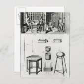 Carte Postale Fabriquant de boutons et dentelle (Devant / Derrière)