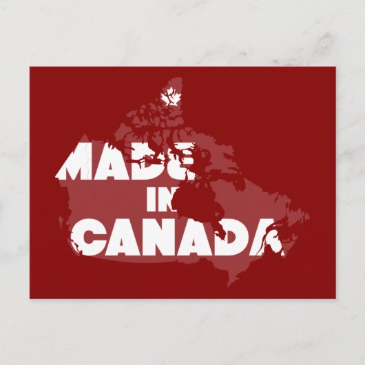 Carte Postale Fabriqué Au Canada (Devant)