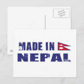 Carte Postale Fabriqué au Népal (Devant / Derrière)