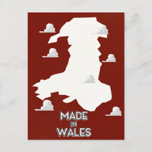 Carte Postale Fabriqué au Pays de Galles