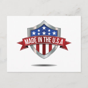 Carte Postale Fabriqué aux Etats-Unis