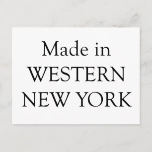Carte Postale Fabriqué dans l'ouest de New York