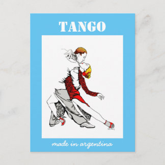 Carte Postale Fabriqué en Argentine Tango