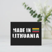 Carte Postale Fabriqué en Lituanie (Debout devant)
