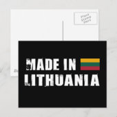 Carte Postale Fabriqué en Lituanie (Devant / Derrière)