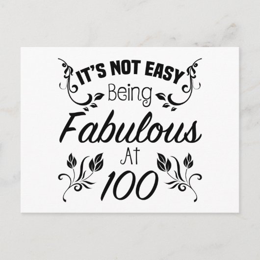 Carte Postale Fabuleux 100e anniversaire (Devant)