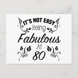 Carte Postale Fabuleux 80e anniversaire