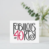 Carte Postale Fabuleux à 40 rouge (Debout devant)