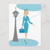 Carte Postale Fabuleux agent de bord (Devant)