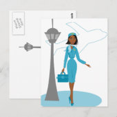 Carte Postale Fabuleux agent de bord (Devant / Derrière)