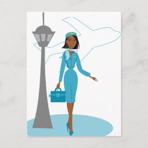 Carte Postale Fabuleux agent de bord