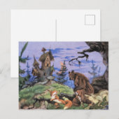 Carte Postale Fabuleux stand dans le style d'un conte de fées de (Devant / Derrière)