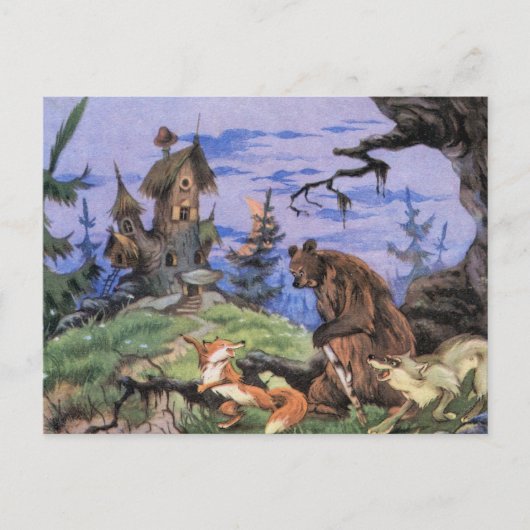 Carte Postale Fabuleux stand dans le style d'un conte de fées de (Devant)