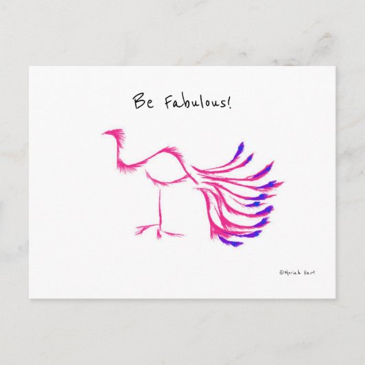 Carte Postale Fabulous Bird (Devant)