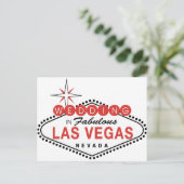 Carte Postale Fabulous Las Vegas Mariage Modèle personnalisable (Debout devant)