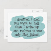 Carte Postale Fac de Médecine ou Enfer ? (Devant / Derrière)