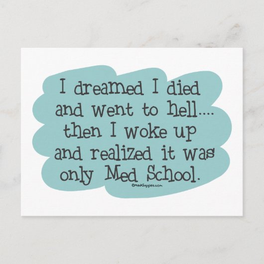 Carte Postale Fac de Médecine ou Enfer ? (Devant)