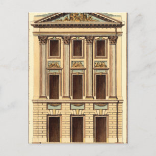 Carte Postale Façade architecturale de Jean Deneufforge