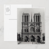 Carte Postale Façade Notre-Dame, Paris, fin 19e siècle (Devant / Derrière)