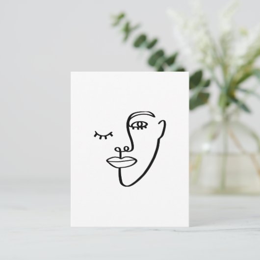 Carte Postale Face Abstraite | (Debout devant)