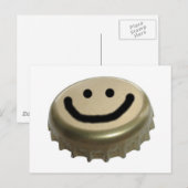 Carte Postale Face Casquette de bouteille de bière (Devant / Derrière)