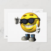 Carte Postale Face cool (Devant / Derrière)