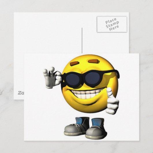 Carte Postale Face cool (Devant / Derrière)