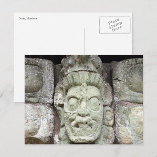 Carte Postale face copán (Devant / Derrière)
