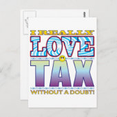 Carte Postale Face d'amour fiscal (Devant / Derrière)