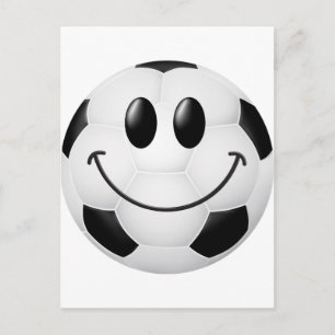 Carte Postale Face de balle de football