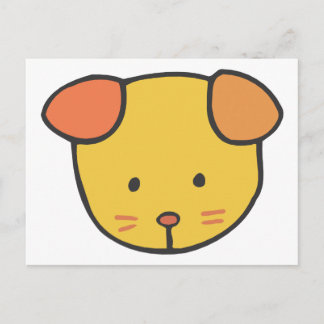 Carte Postale Face de chiot