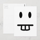Carte Postale Face de dent (Devant / Derrière)