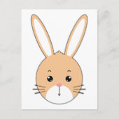 Carte Postale Face de lapin (Devant)