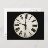 Carte Postale Face de l'horloge (Devant / Derrière)