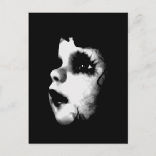 Carte Postale Face de poupée déplaisante (Devant)