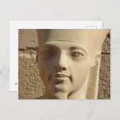 Carte Postale Face de Toutankhamon (Devant / Derrière)