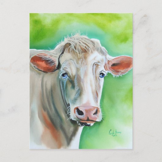Carte Postale Face de vache (Devant)