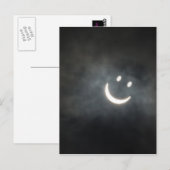 Carte Postale Face d'éclipse solaire (Devant / Derrière)