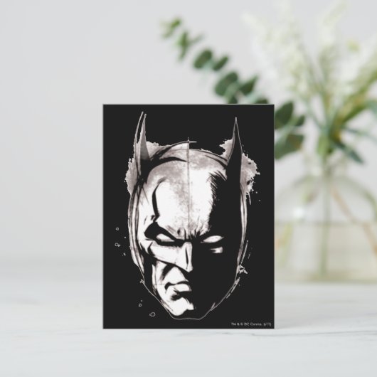 Carte Postale Face dessinée Batman (Debout devant)