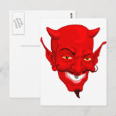 Carte Postale Face diabolique (Devant / Derrière)