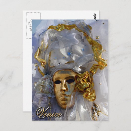 Carte Postale Face dorée (Devant / Derrière)