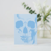 Carte Postale Face du crâne bleu (Debout devant)