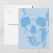 Carte Postale Face du crâne bleu (Devant / Derrière)