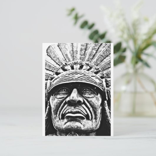 Carte Postale Face indienne (Debout devant)